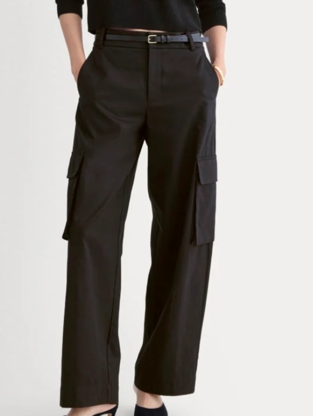 Everlane Wide-Leg Cargo Trouser in Buttersmooth NWT Size 12